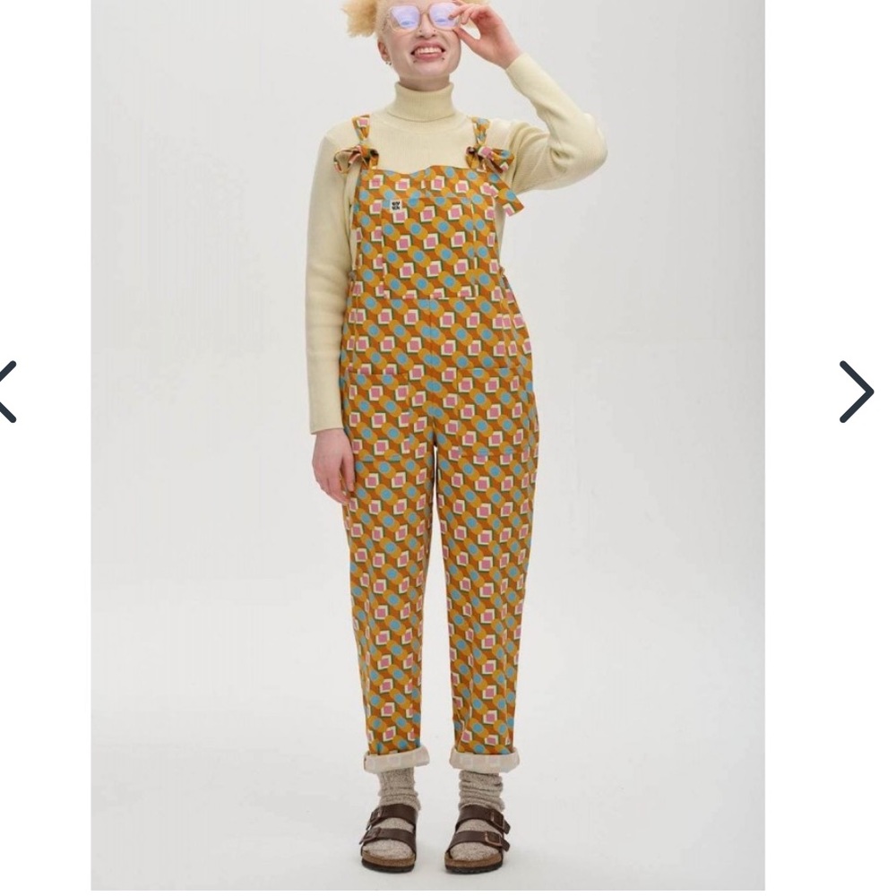 Lucy & Yak dungarees in Bodhi print